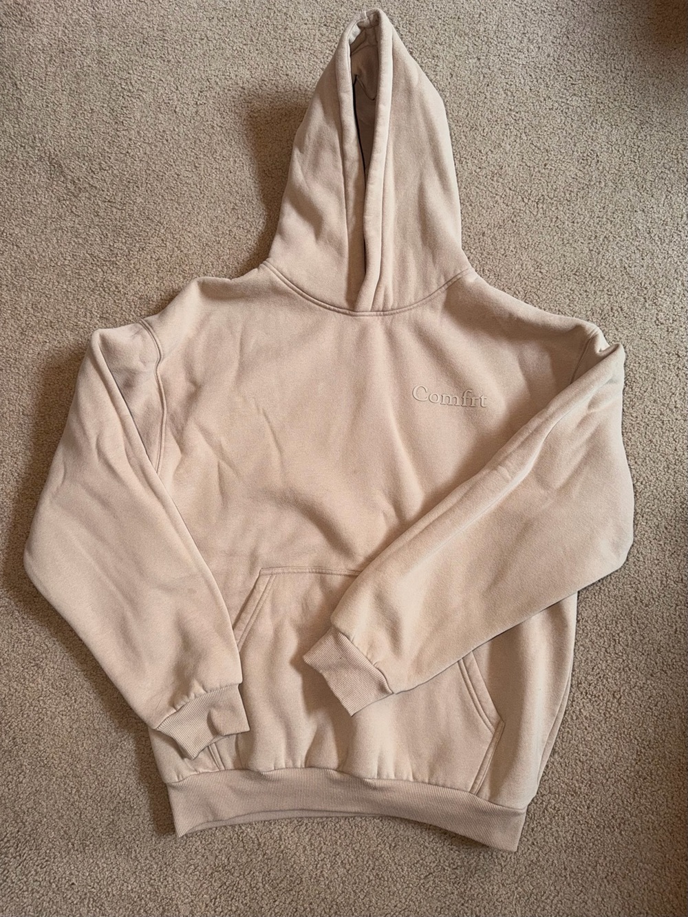 Comfrt beige hoodie for women